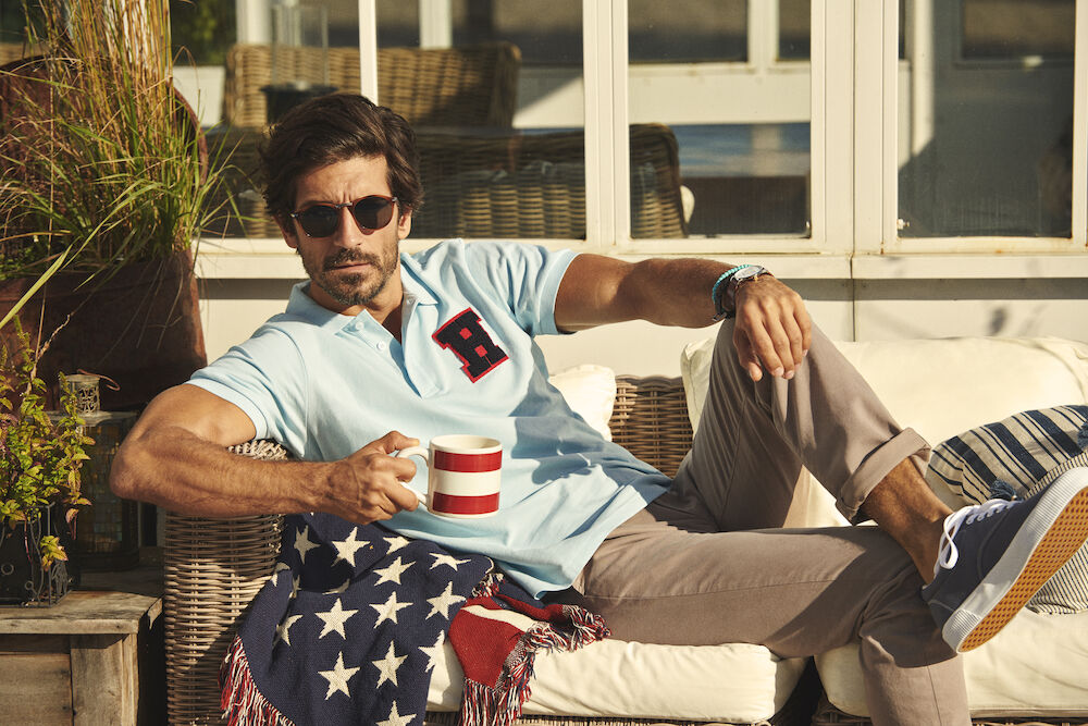 Polo moderna da uomo Neptune