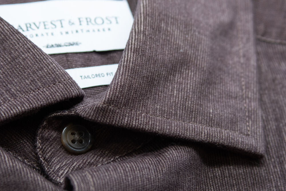Indigo Bow 134 Cord Shirt Tailored Fit Men