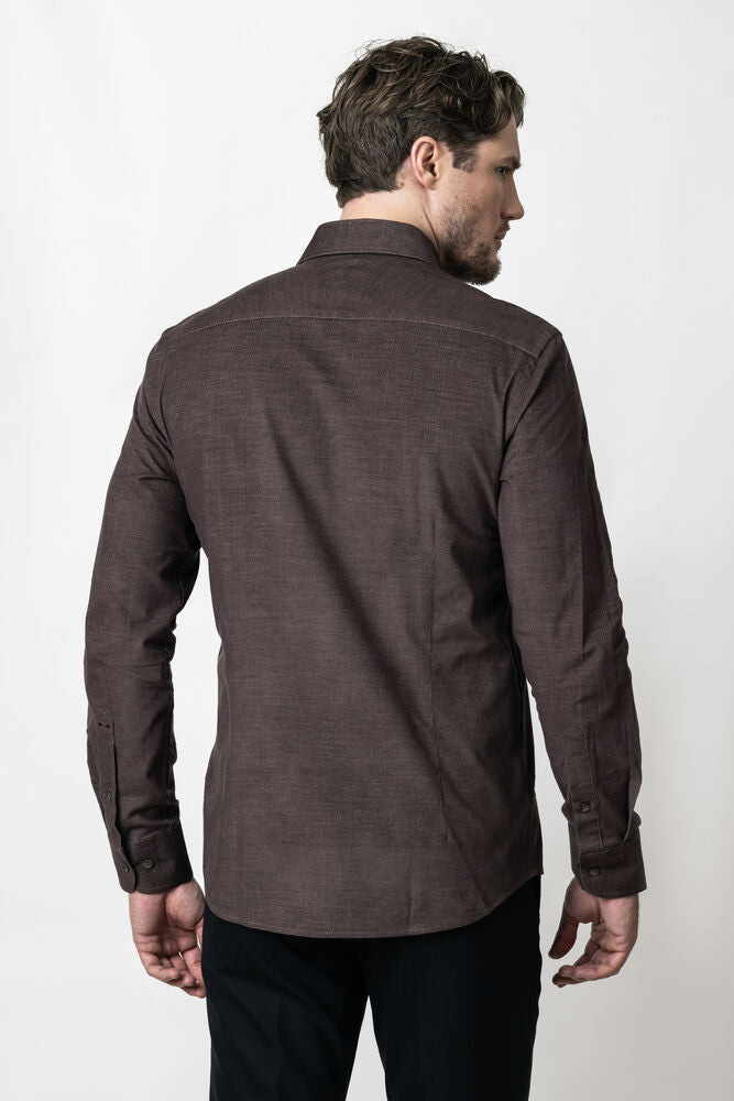 Indigo Bow 134 Cord Shirt Tailored Fit Men