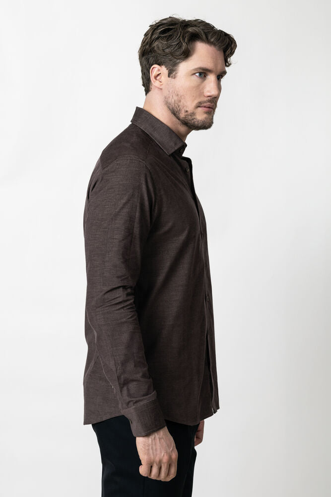 Indigo Bow 134 Cord Shirt Tailored Fit Men