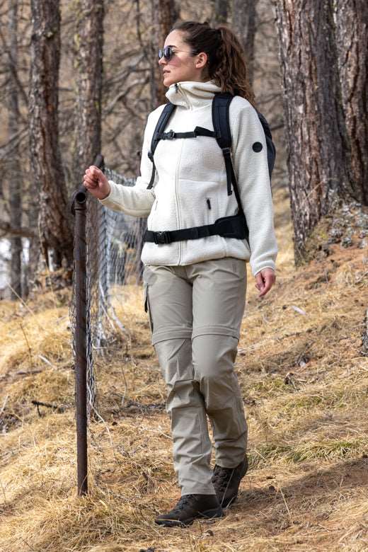 Bee Damen Sherpa Fleece Jacke