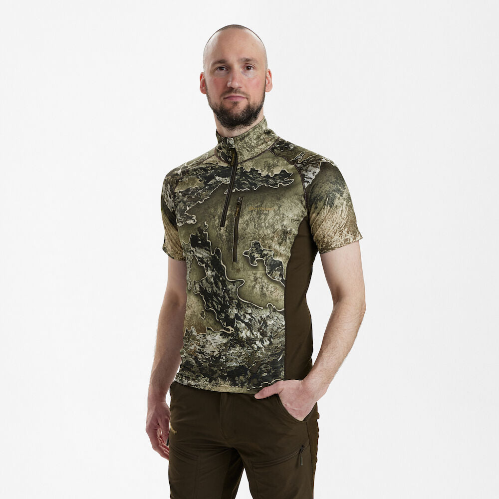 T-shirt da uomo Excape Insulated con colletto con zip