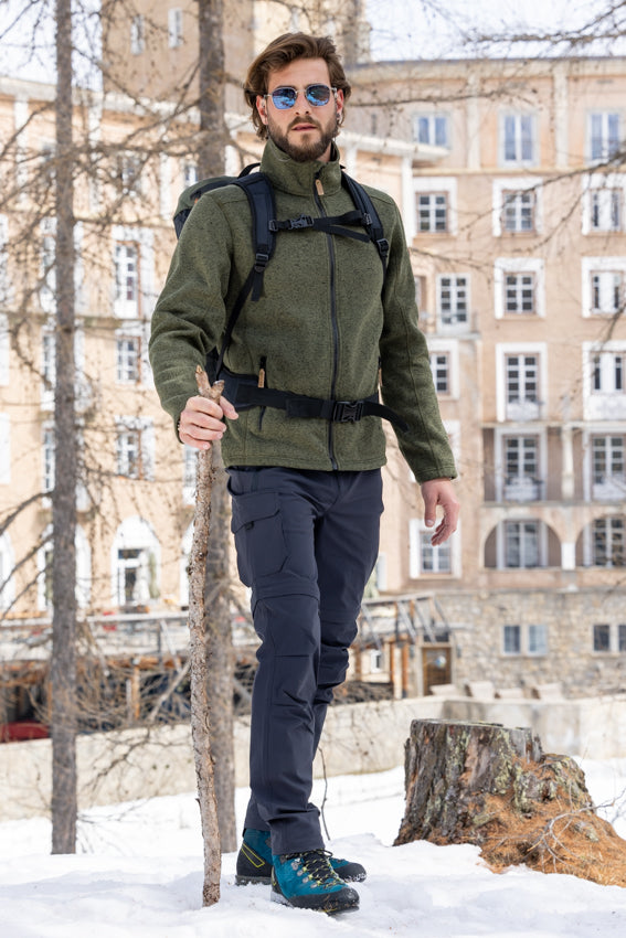 Pete Fleece Jacke Herren