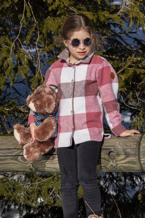 Wega Kinder Fleece Hemd-Jacke