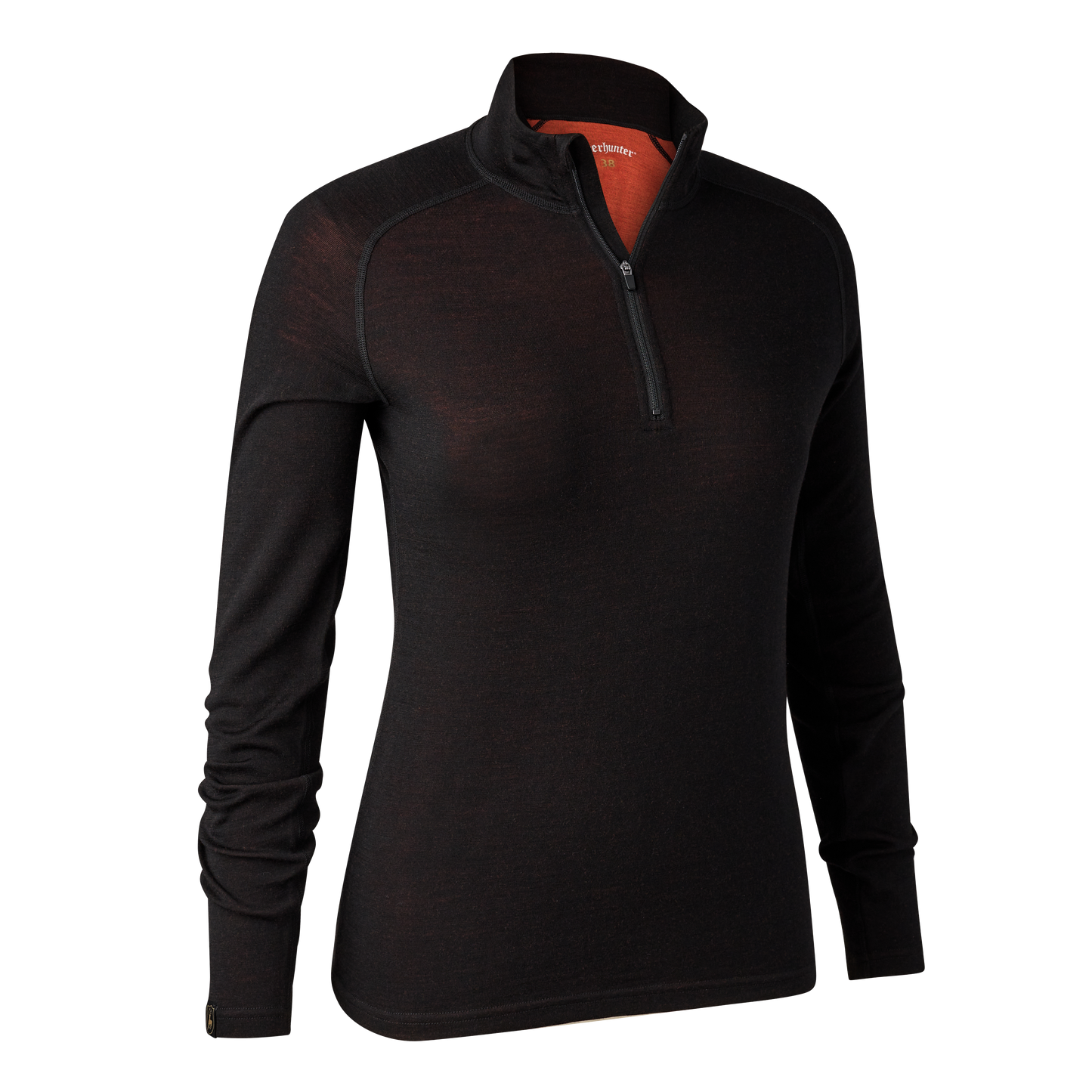 Lady Quinn Damen Merino-Unterhemd mit ½-Reißverschluss