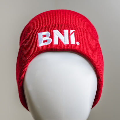 BNI Beanie - Original Strickmütze mit gesticktem Logo