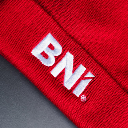 BNI Beanie - Original Strickmütze mit gesticktem Logo
