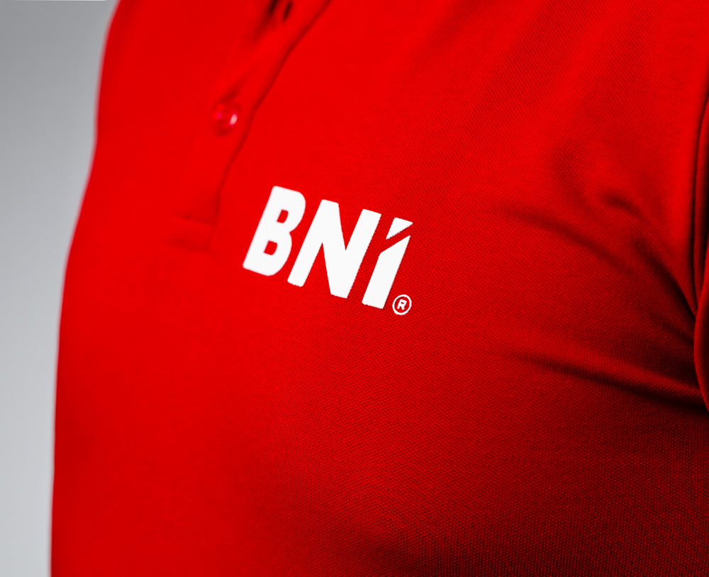 "Jet" Herren Business 3 Button Polo Shirt S/S mit High Density BNI Print