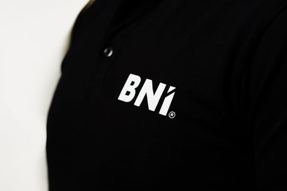"Jet" Herren Business 3 Button Polo Shirt S/S mit High Density BNI Print