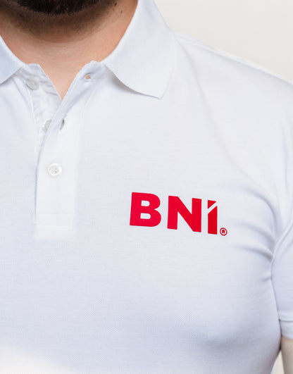 "Jet" Herren Business 3 Button Polo Shirt S/S mit High Density BNI Print
