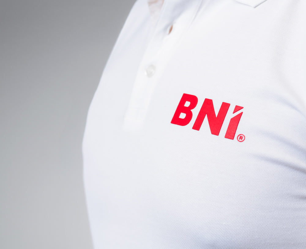 "Jet" Herren Business 3 Button Polo Shirt S/S mit High Density BNI Print