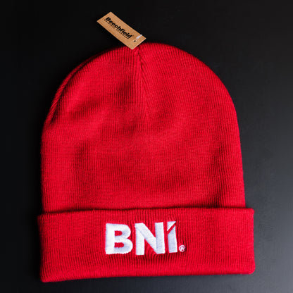 BNI Beanie - Original Strickmütze mit gesticktem Logo