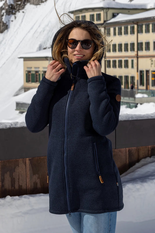 Margo Strick Fleece Mantel Damen