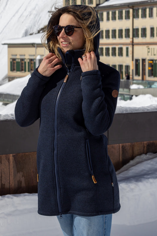 Margo Strick Fleece Mantel Damen