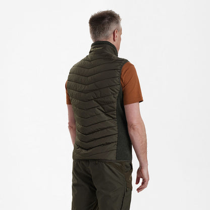Gilet da uomo imbottito Moor con lavorazione a maglia
