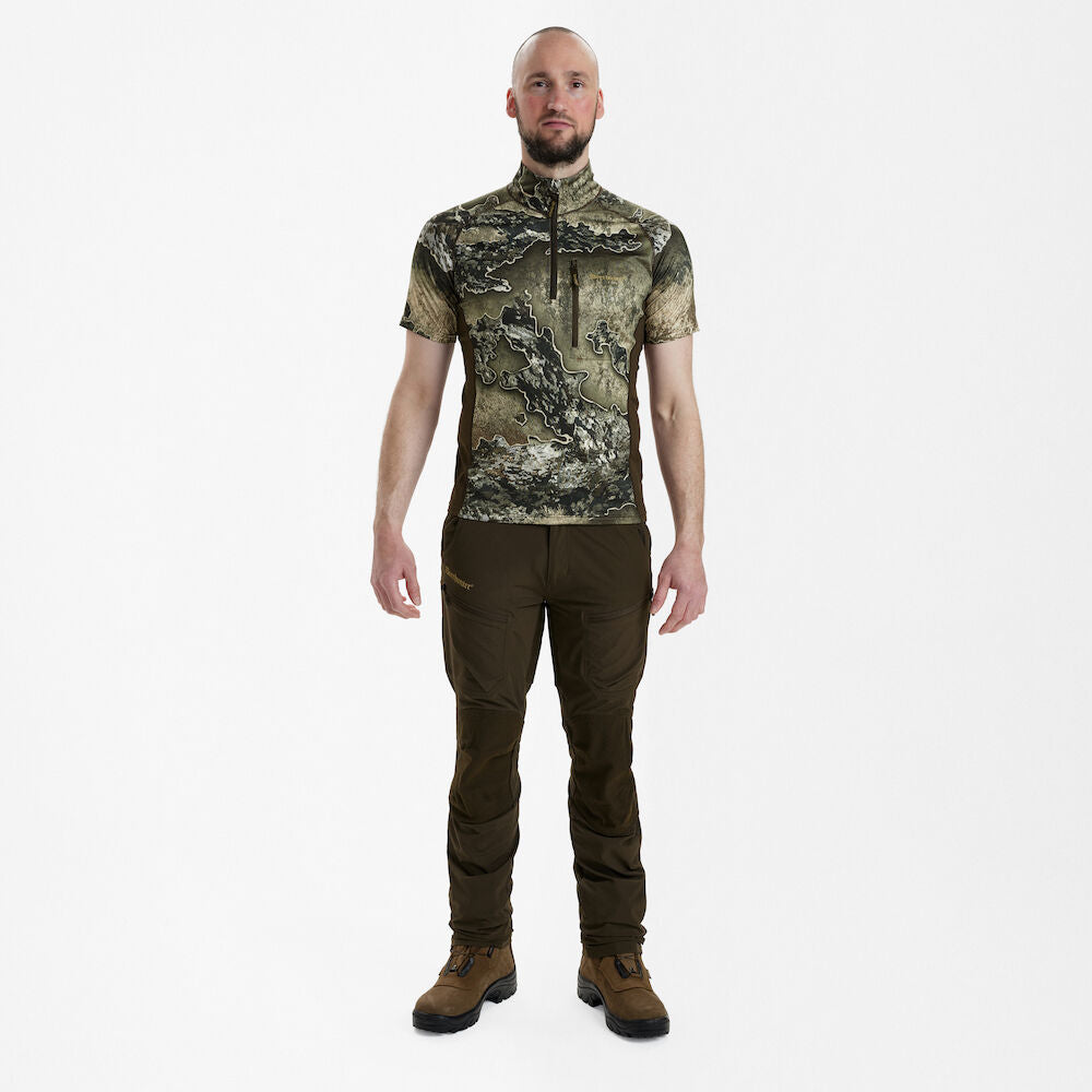 T-shirt da uomo Excape Insulated con colletto con zip