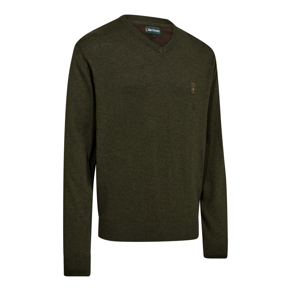 Harrington Strickpullover mit V-Ausschnitt Herren