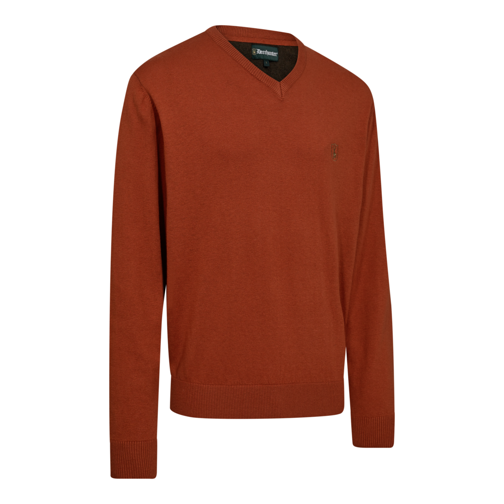 Harrington Strickpullover mit V-Ausschnitt Herren