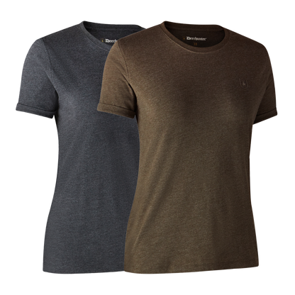 Ladies Basis T-shirt im 2er-Pack Damen