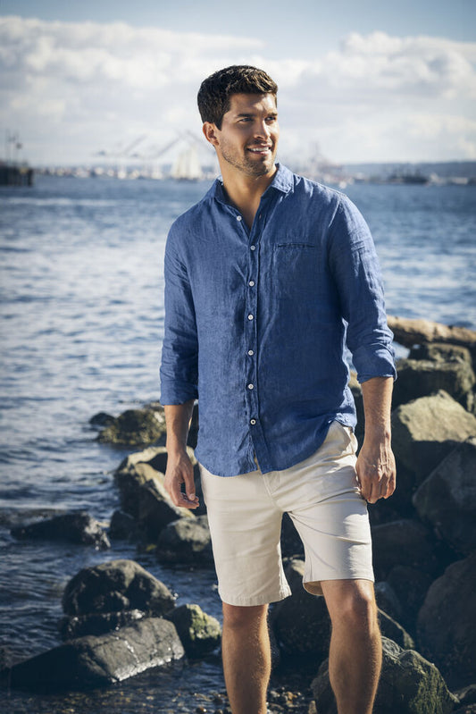 Camicia in lino Summerland da uomo