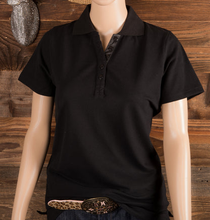 Lilly 5 Knopf Polo T-Shirt kurzarm