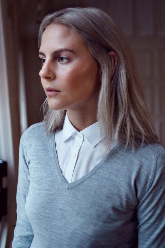 Merino V Pullover Damen