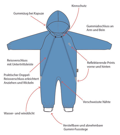 Bubbles Kinder Regenoverall