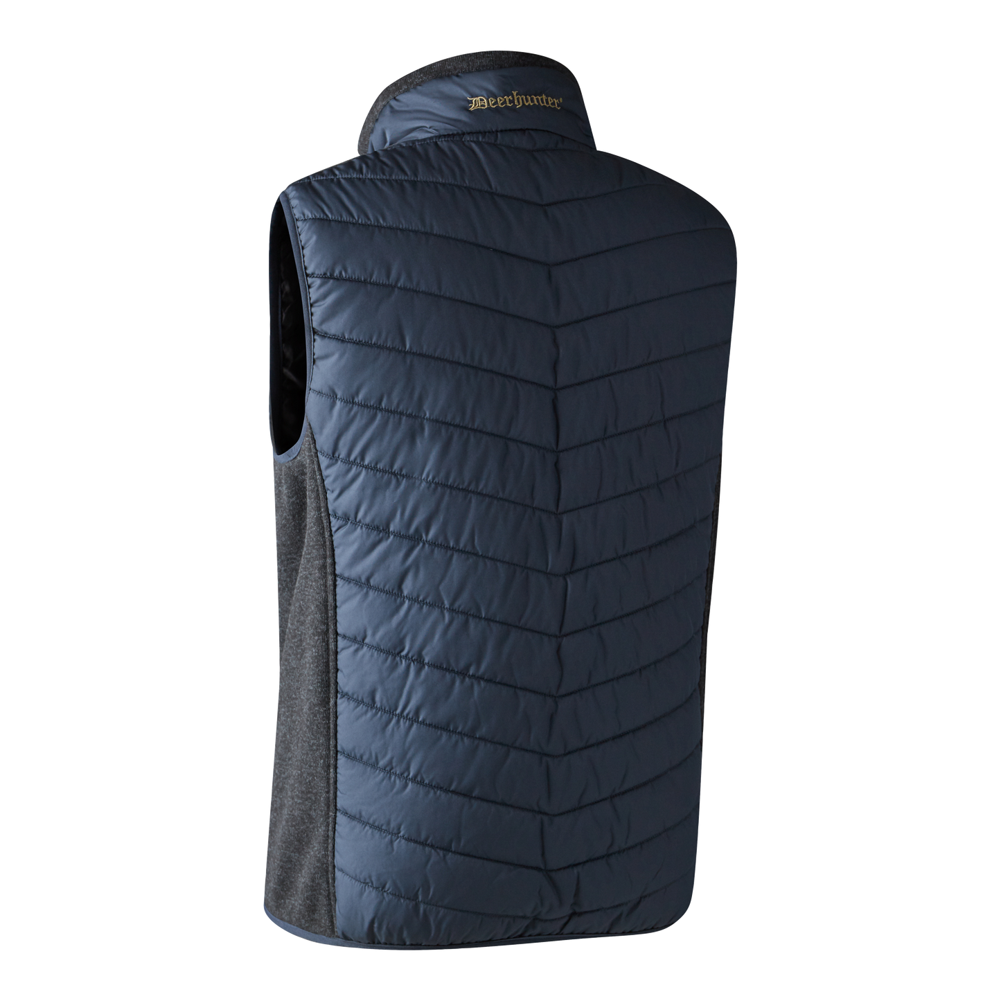 Gilet da uomo imbottito Moor con lavorazione a maglia