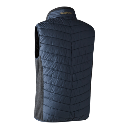 Gilet da uomo imbottito Moor con lavorazione a maglia