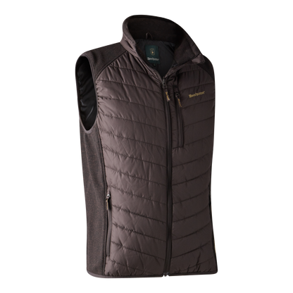 Gilet da uomo imbottito Moor con lavorazione a maglia