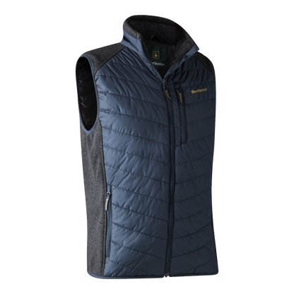 Gilet da uomo imbottito Moor con lavorazione a maglia
